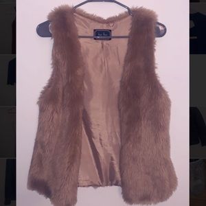 Faux fur vest
